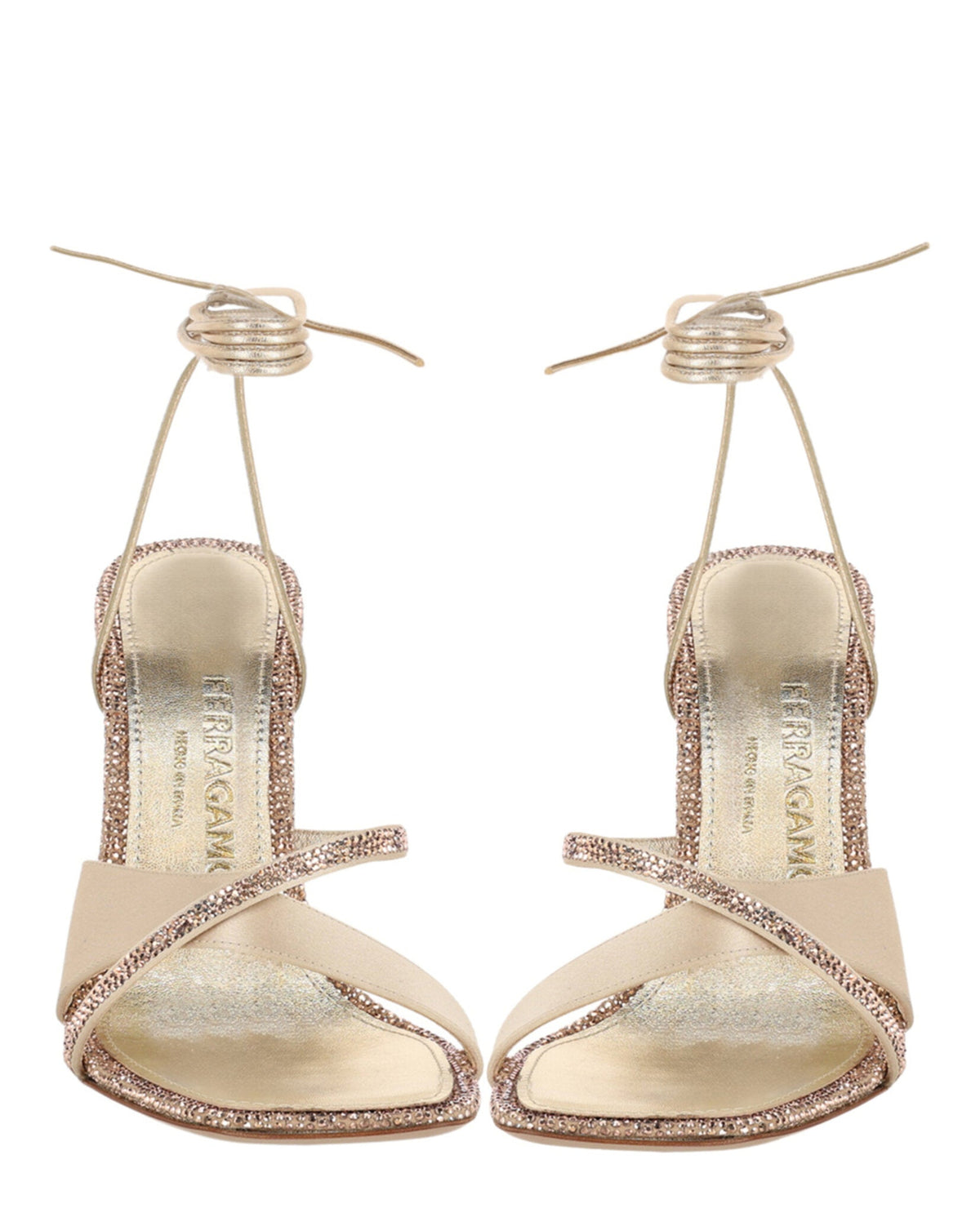 Ferragamo Allegra X5 Crystal Embellished Heels