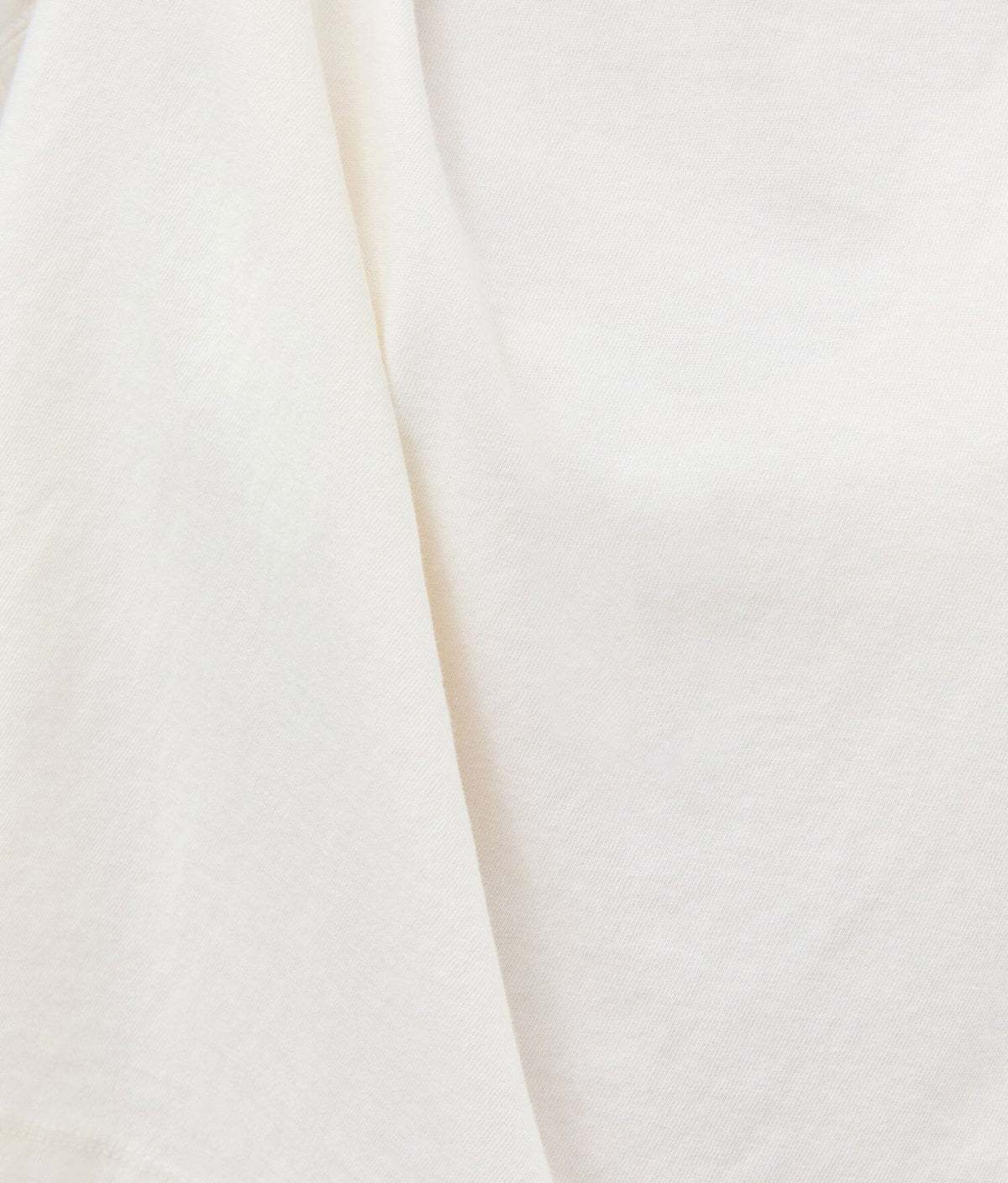 Womens Relaxed Crop Tee - Pigment Dye Jersey - Bone