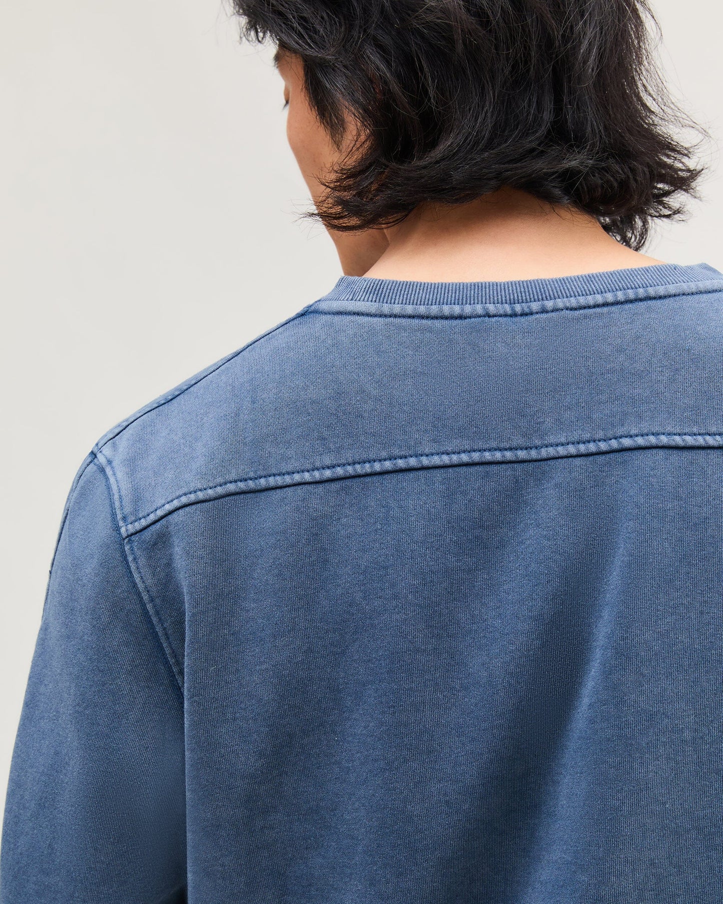 Mens Recycled Fleece Sweatshirt - Recycled Fleece - Mineral Moonlit Ocean