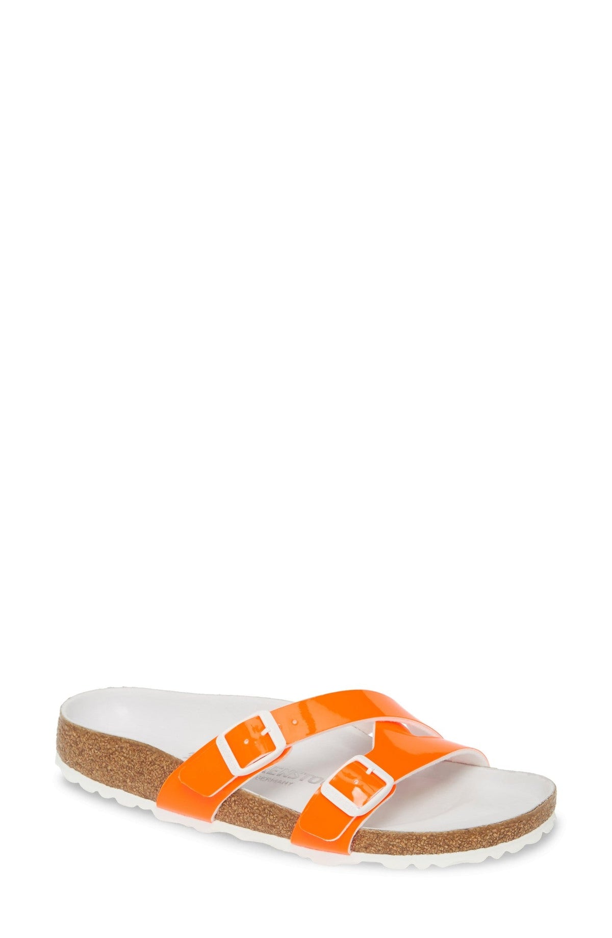 Birkenstock Unisex Yao Balance Birko Flor Patent Neon Orange
