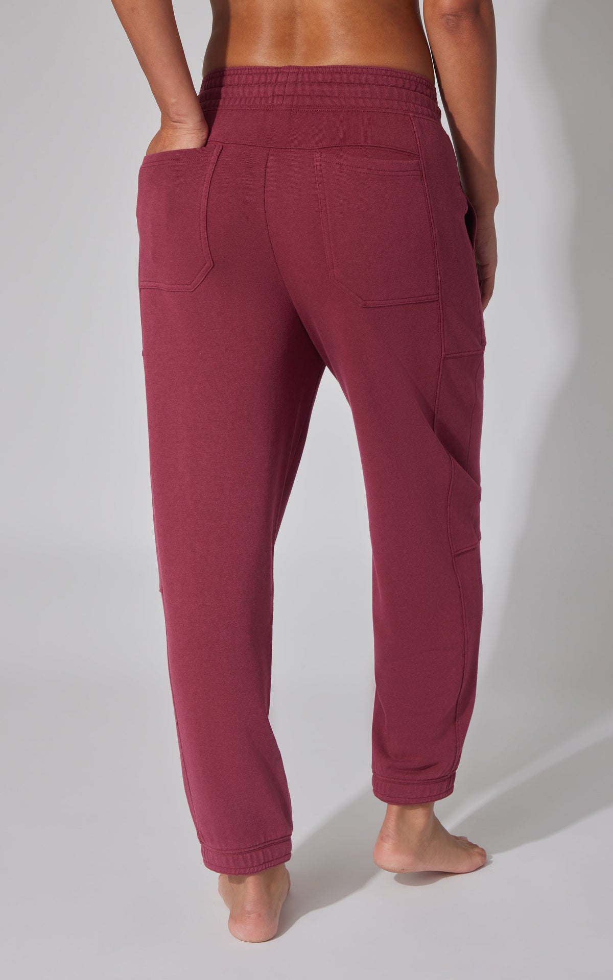 90 Degree by Reflex Washed Loop Terry Barrel Jogger