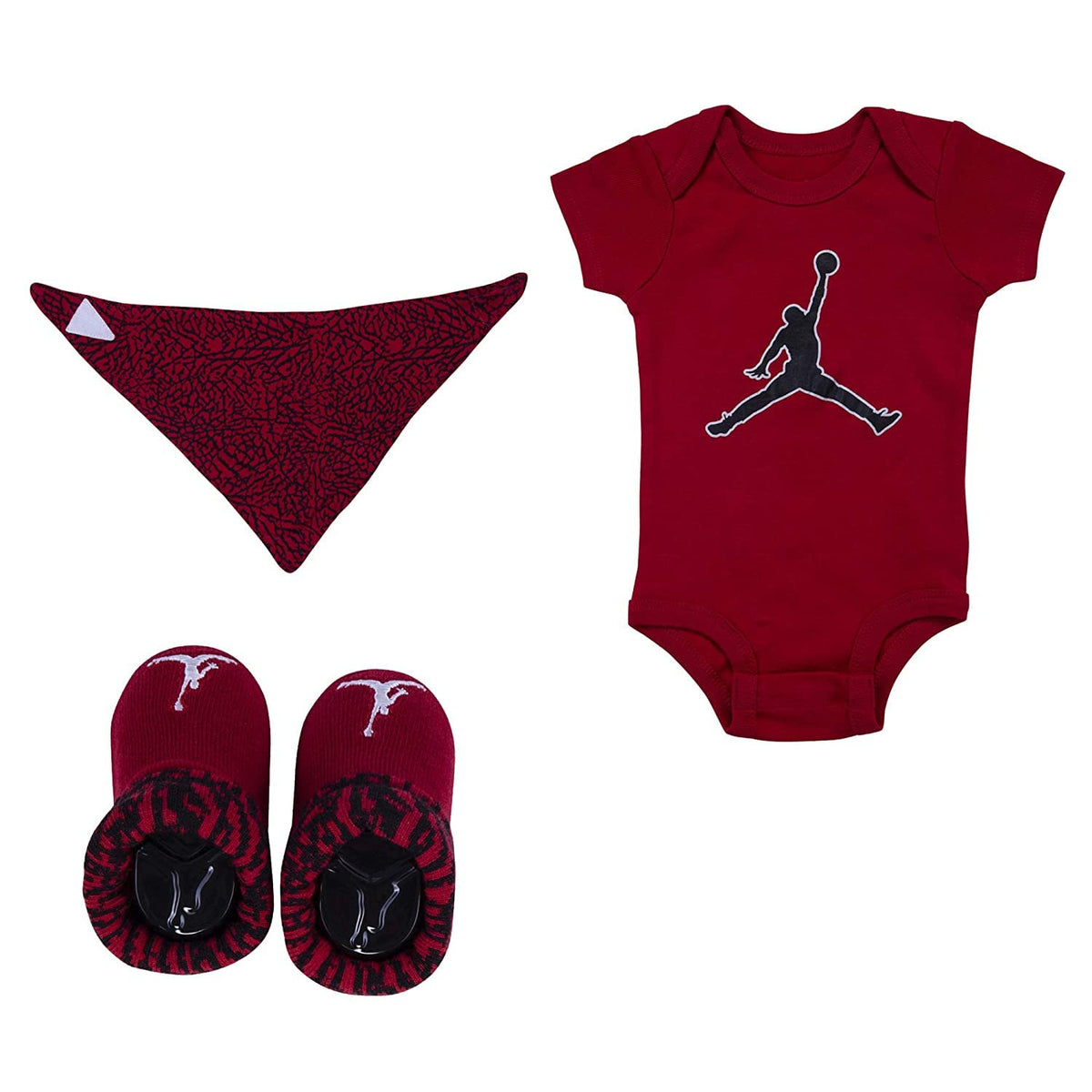 Air Jordan Baby Bodysuit, Bib And Booties 3-Pc Box Set Boots