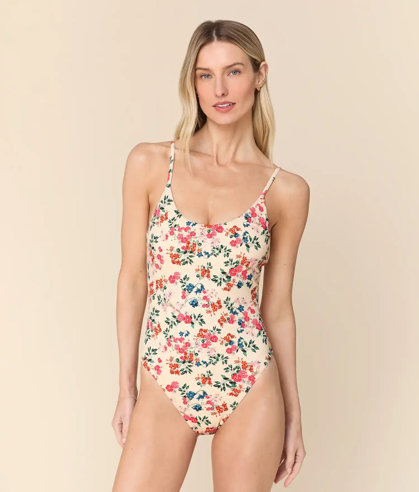 The Liku One Piece - Eco Nylon - Riviera Floral - Long Torso