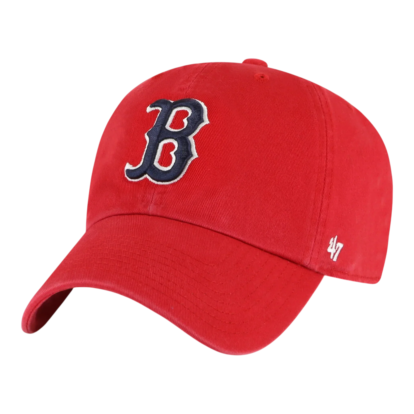 47 Brand Clean Up Boston Red Sox Strapback Hat — Red Adjustable Cap
