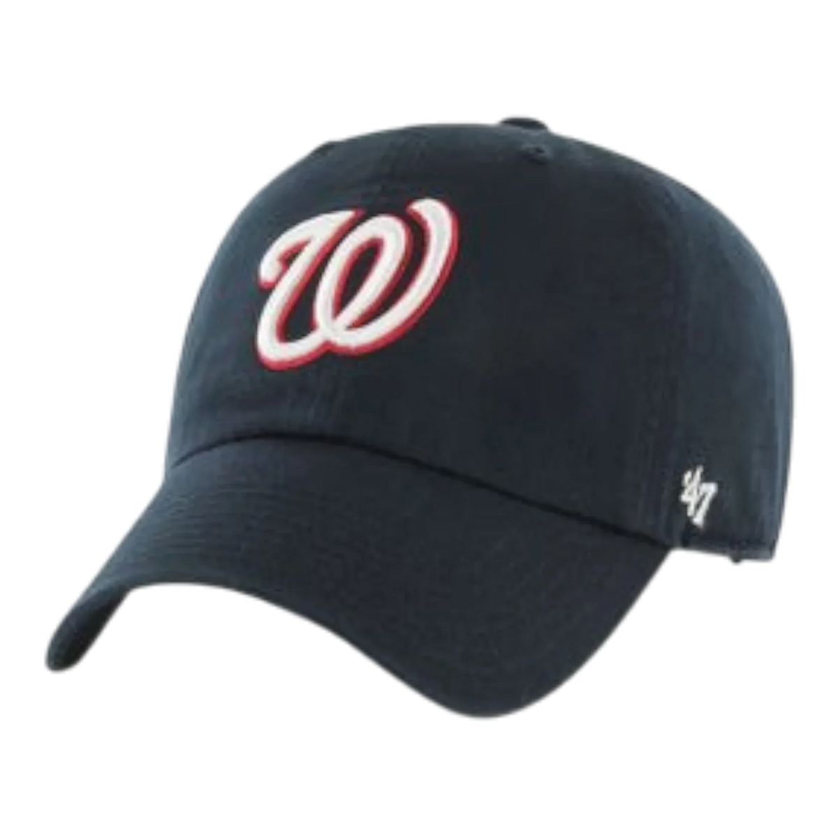 47 Brand Clean Up Washington Nationals Strapback Hat — Navy Adjustable Cap