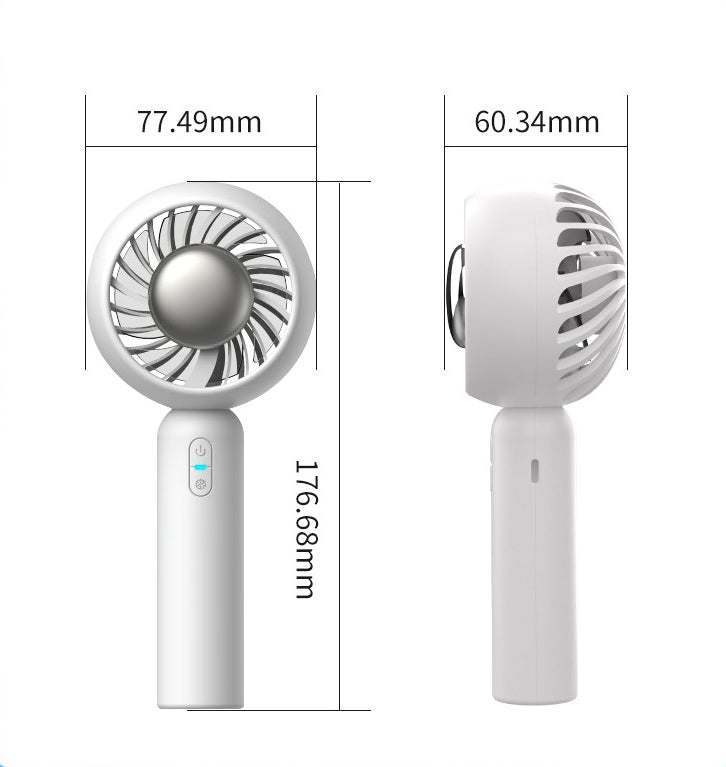 Ice Compression Handheld Fan Refrigeration USB Mini Fan Cross-border New Explosive Ice Hockey Fan