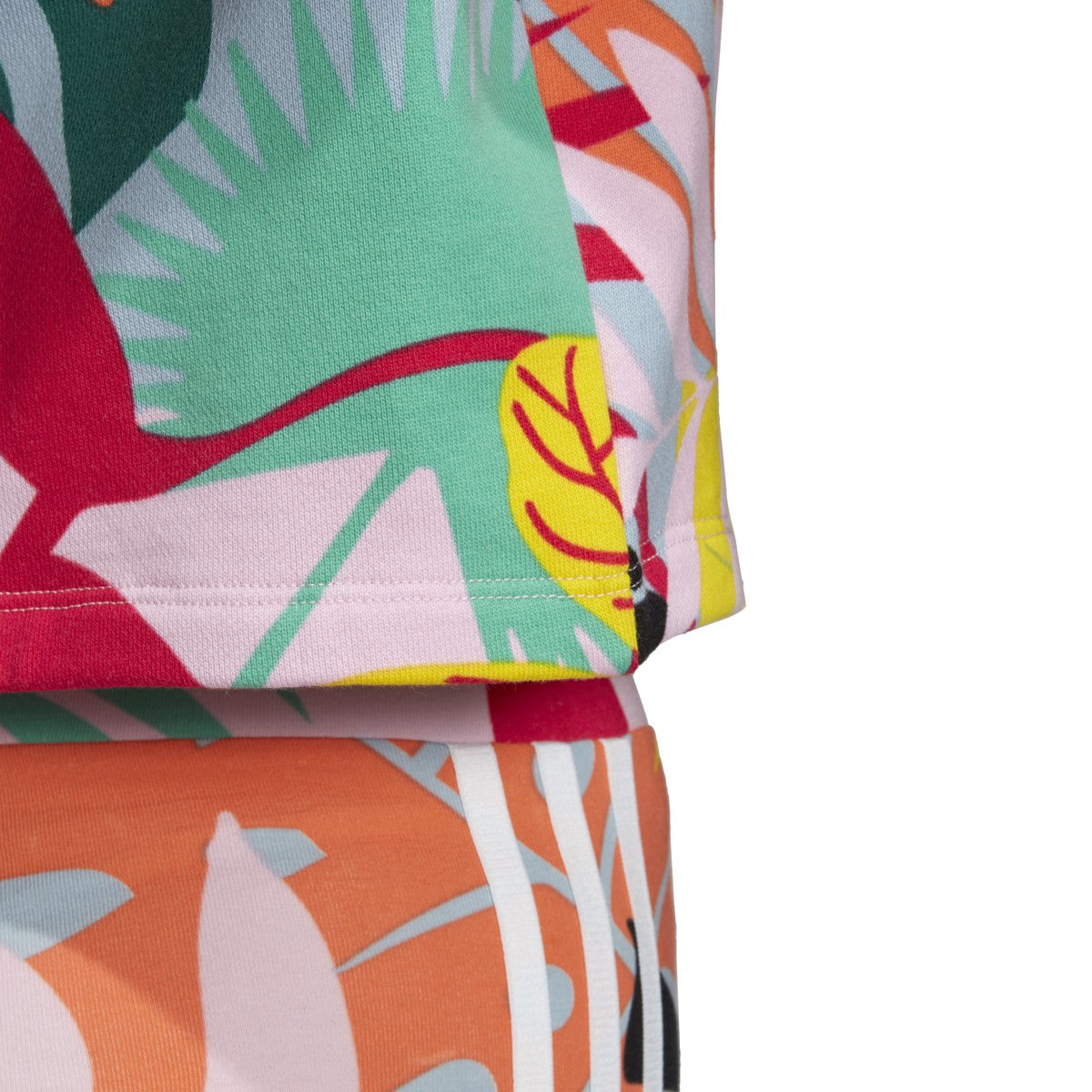 adidas Women's Originals Tropicalage Cropped Hoodie Sweaters