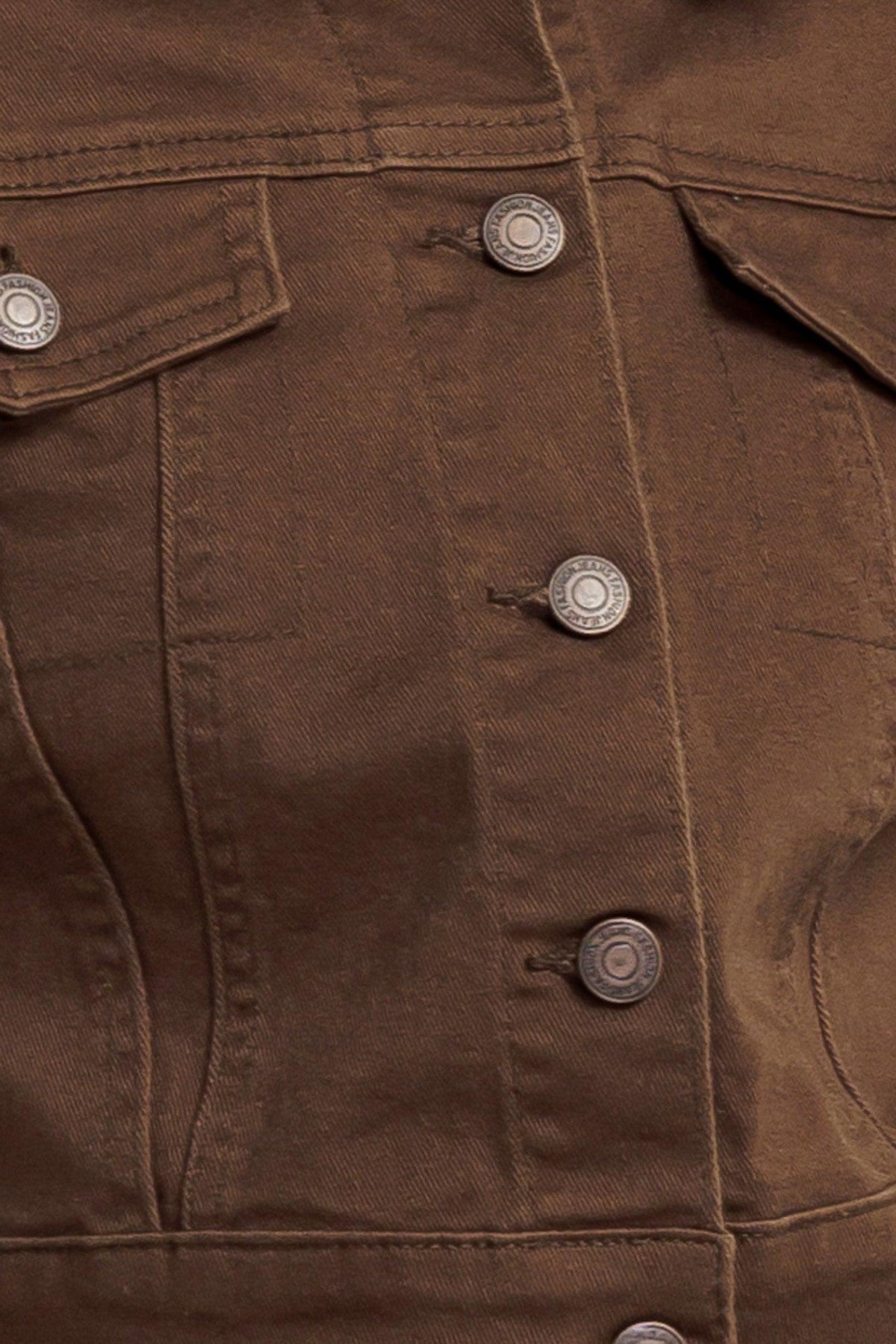 Effortless Edge Brown Twill Jacket