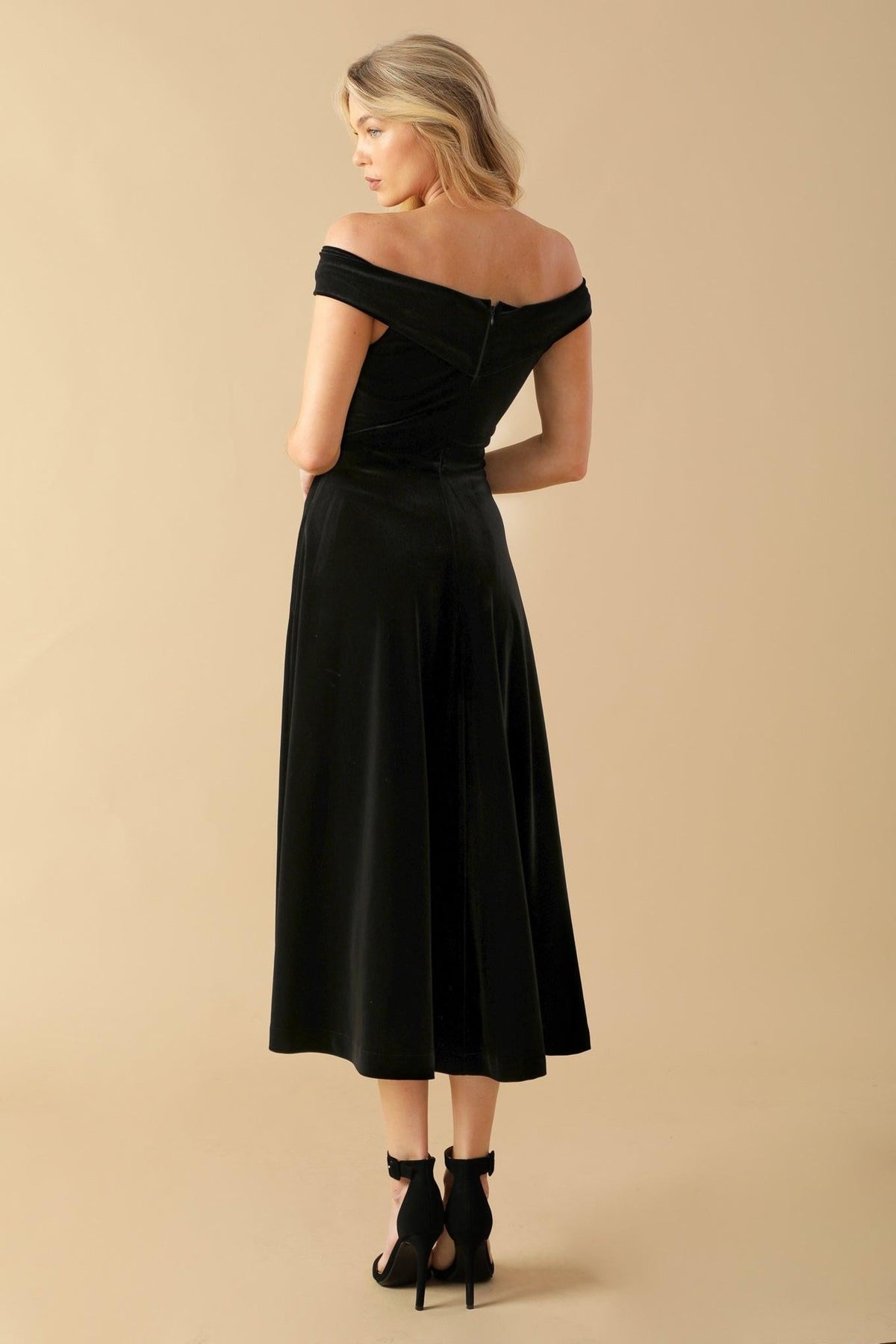 Be There for You Velvet Midi Dress
