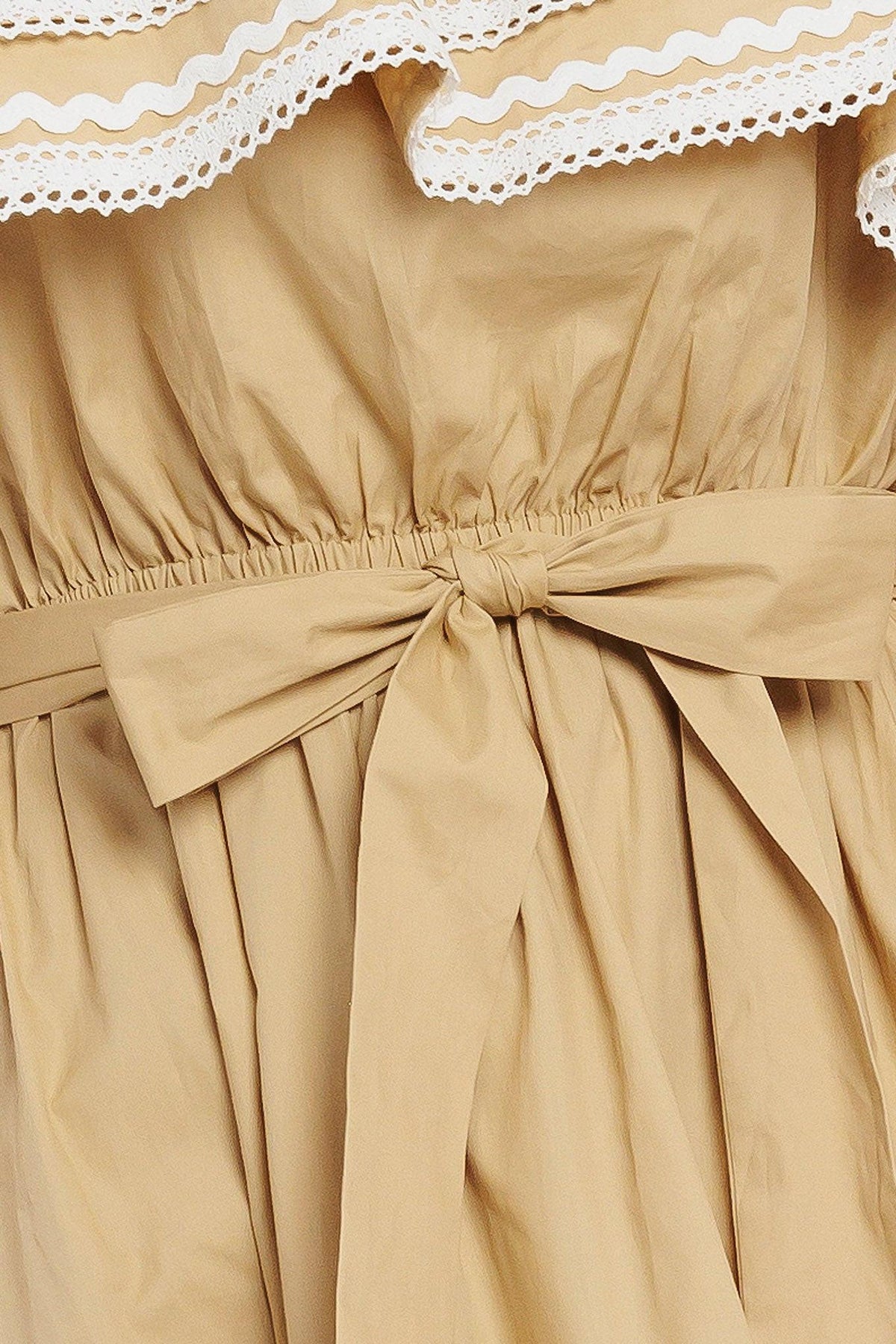 Golden Dune Woven Ankle Dress
