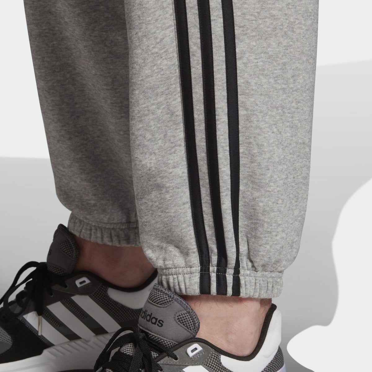 adidas Men's Essentials 3 Stripes Fleece Pants