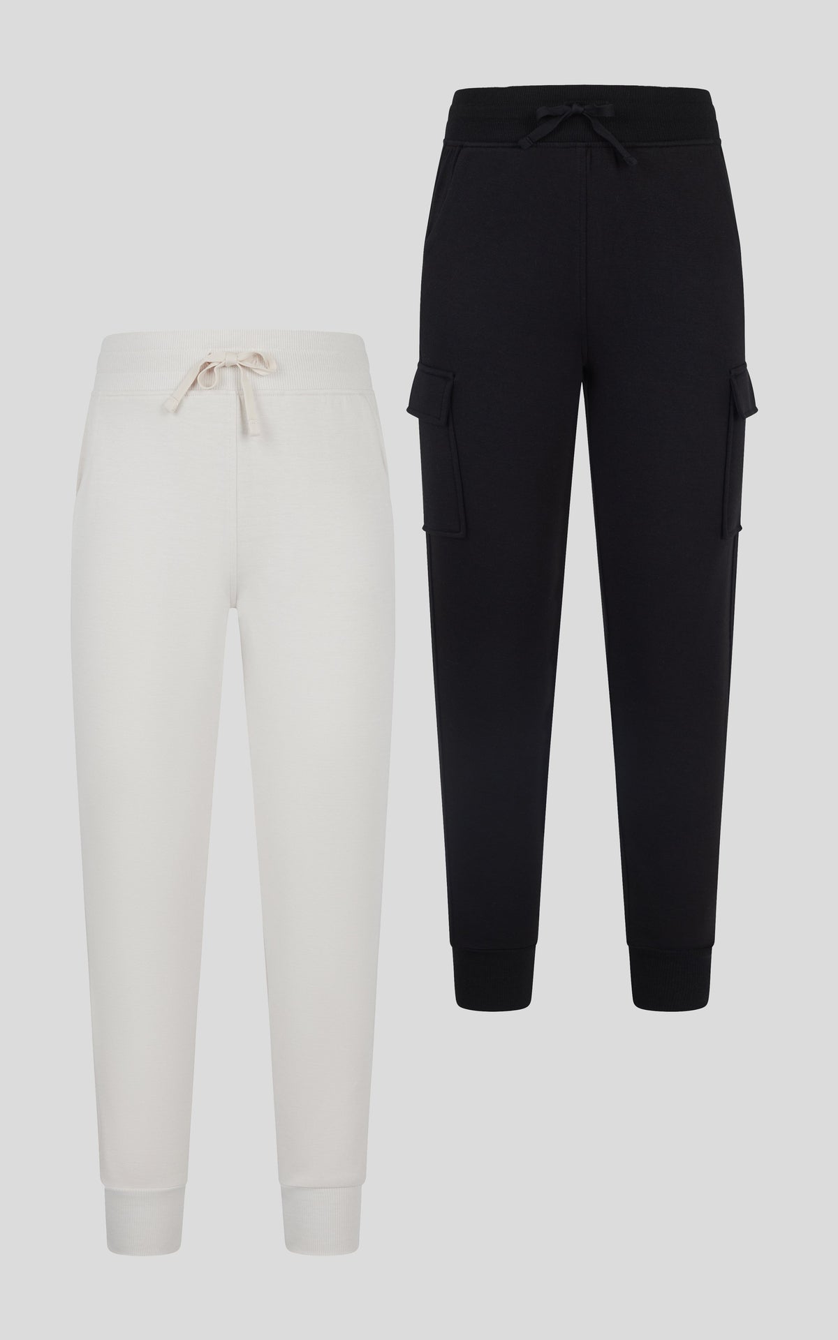 90 Degree by Reflex Girls 2PK Softlite Fleece Cargo Jogger + Softlite Jogger