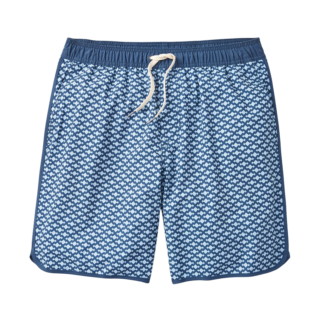 Fair Harbor The Anchor Men's Swim Trunk Boardshort - Mist Seaview - FINAL SALE