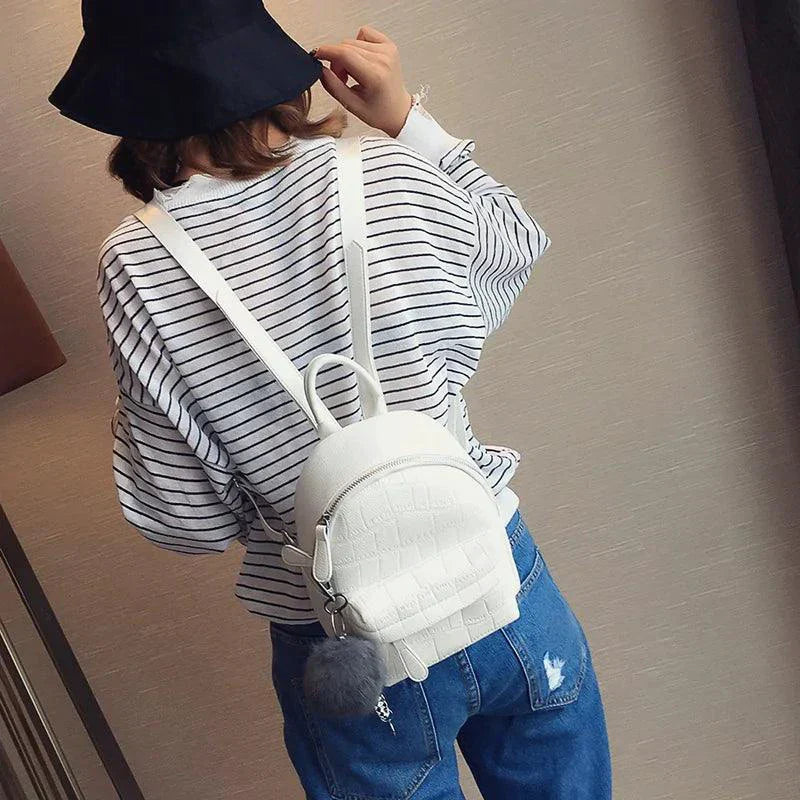 Chic Mini Leather Backpack