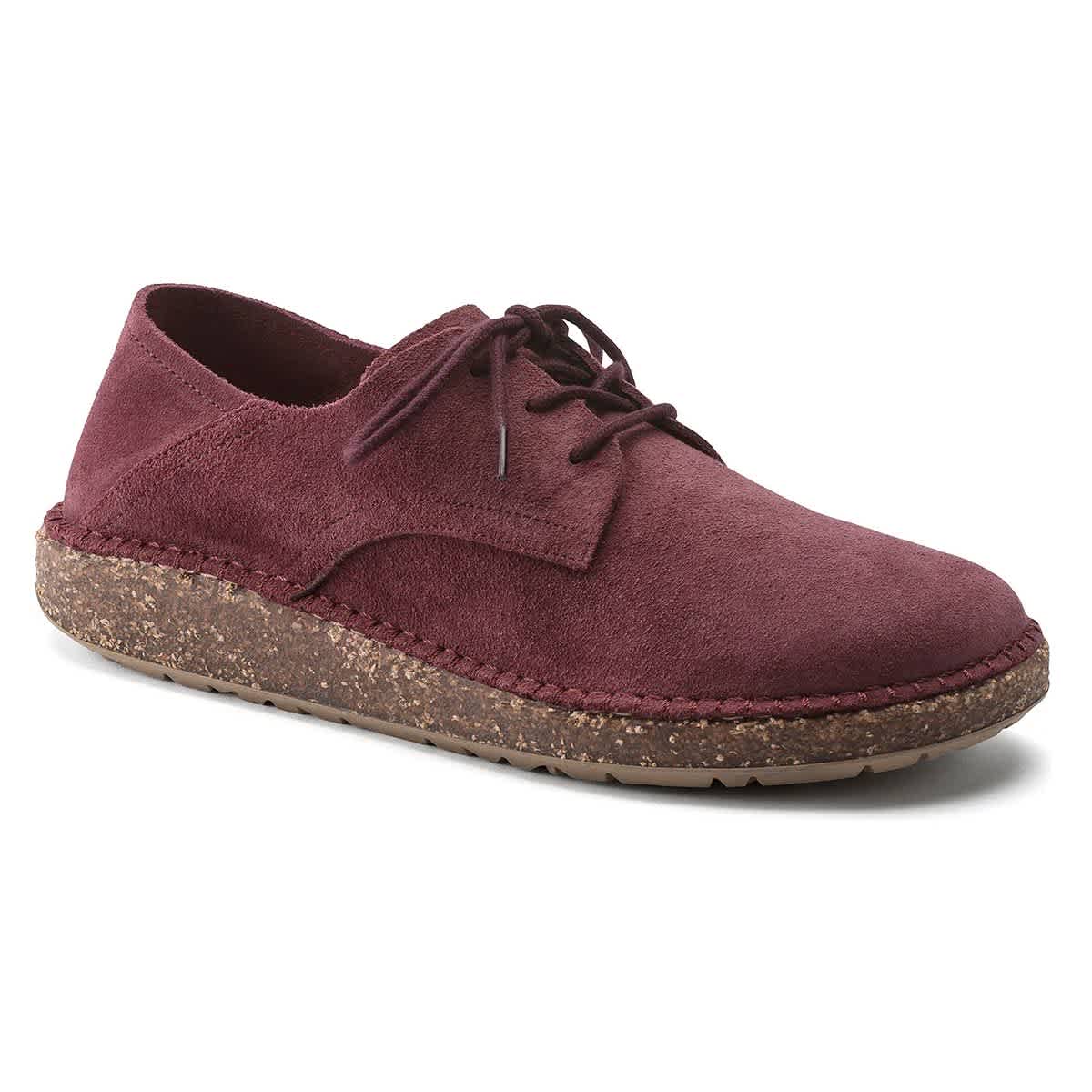 Birkenstock Gary Suede Leather Maroon Shoes