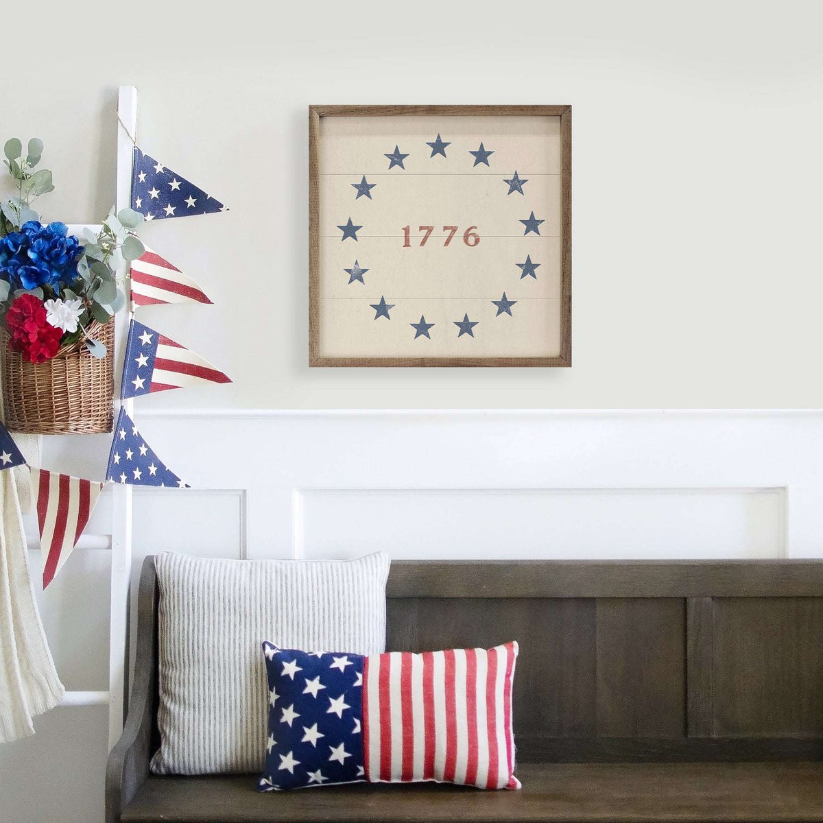1776 with Stars White