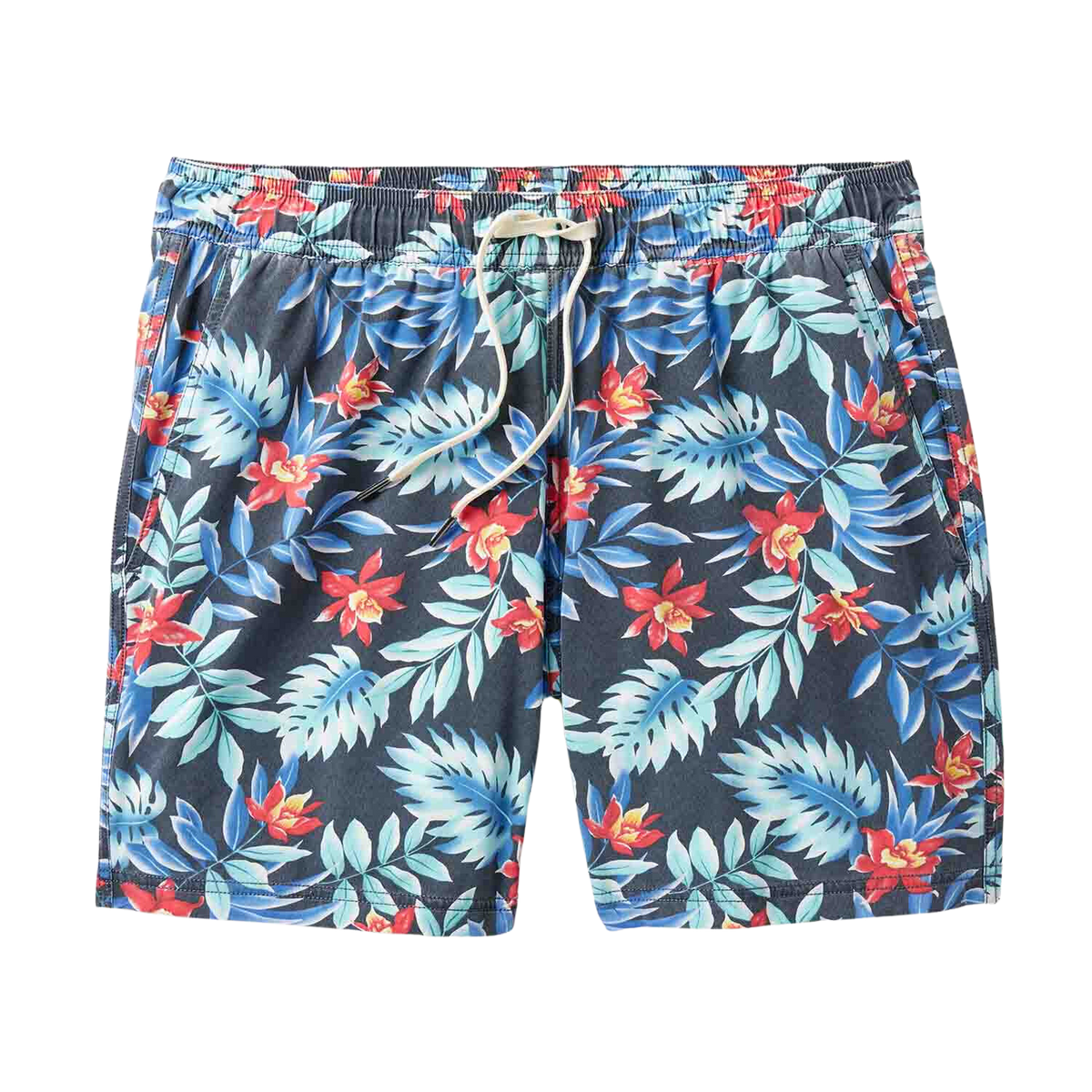 Fair Harbor The Bungalow Men's Swim Trunk Boardshort - Midnight Palms - FINAL SALE