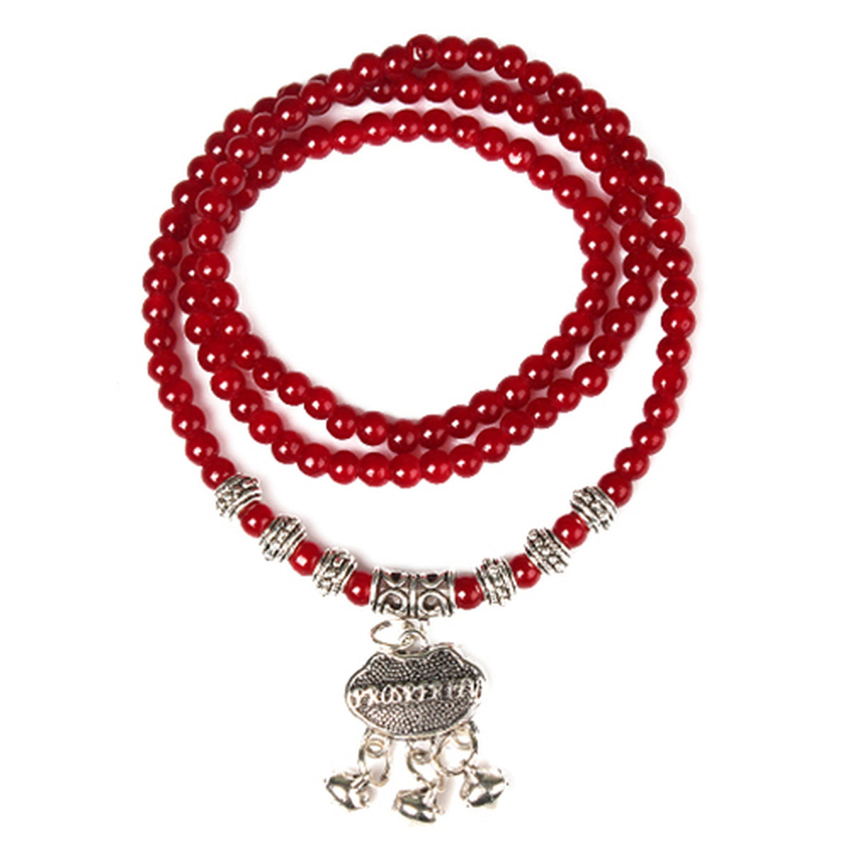 Fresh Fab Finds Red Agate Beaded Good Lock Bracelet
