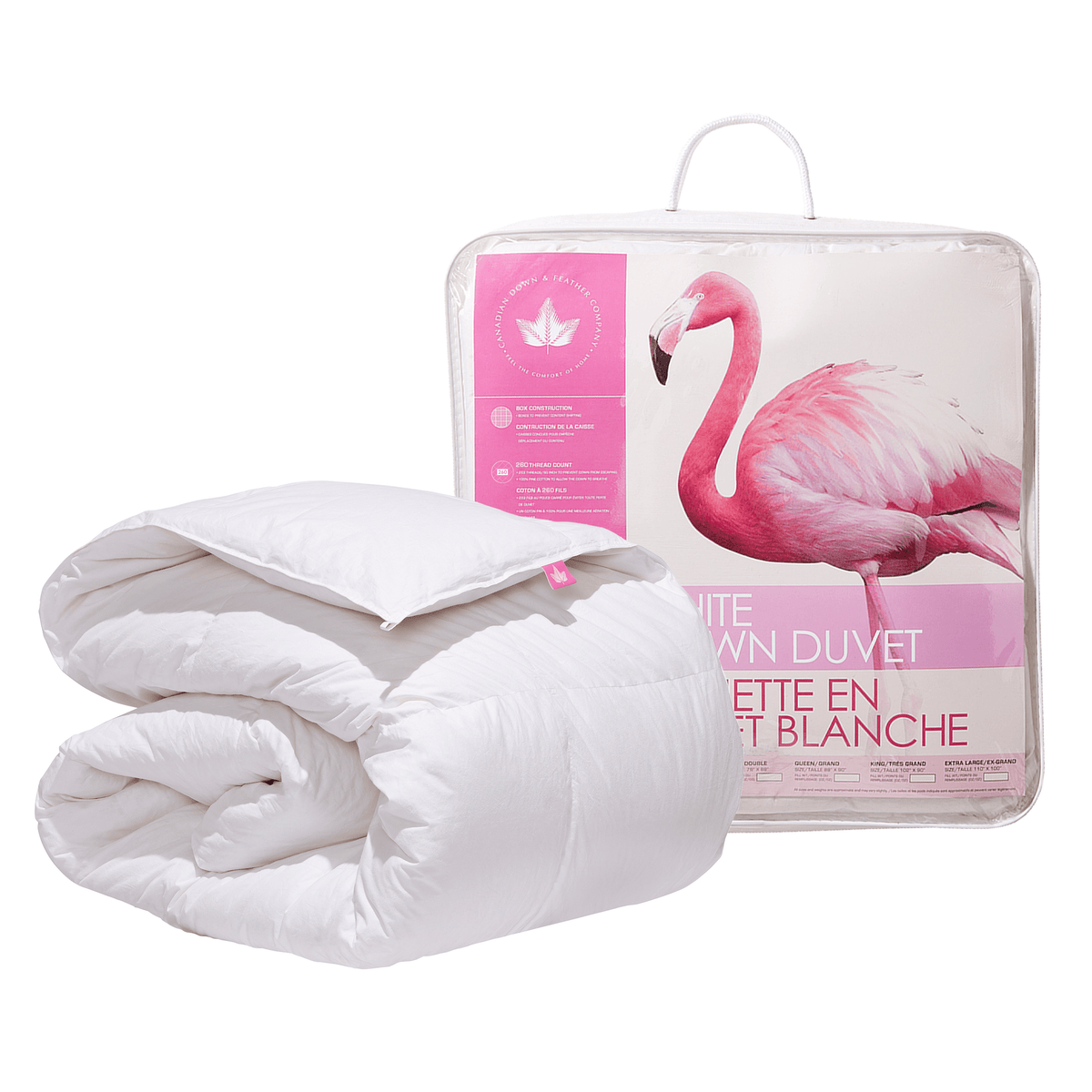 Canadian Down & Feather Company White Down Comforter, Summer Weight