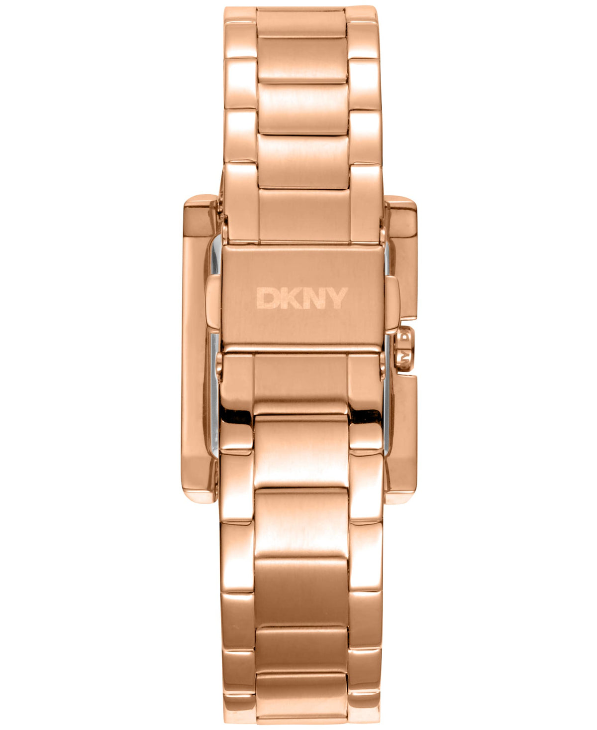 Dkny Women Watch, Rose Gold Color Case, Silver Dial, Rose Gold Color Metal Bracelet, 3 Hands, 3 Atm