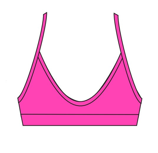 Jolyn Mara Bikini Top - Electric Pink - FINAL SALE
