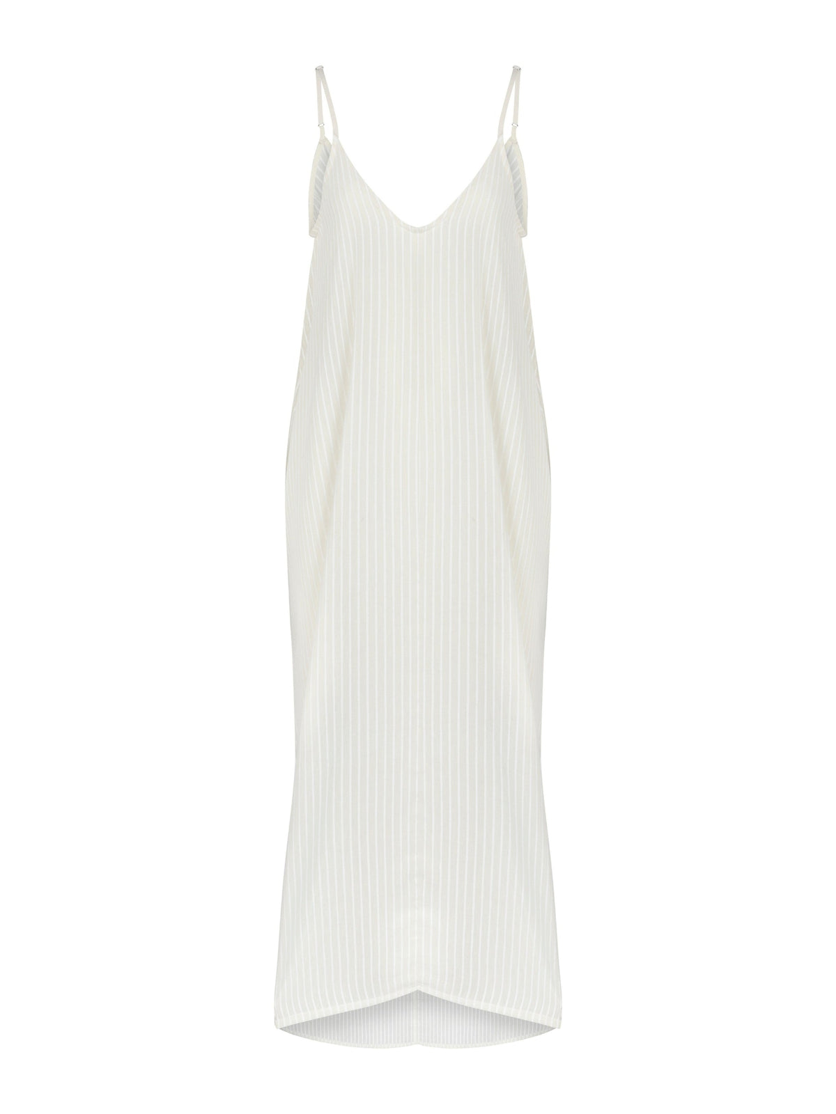 Yaz Dress (White Stripes)
