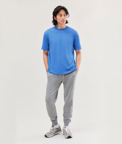 Mens Relaxed Short Sleeve Tee - Pigment Dye Jersey - Pop Blue