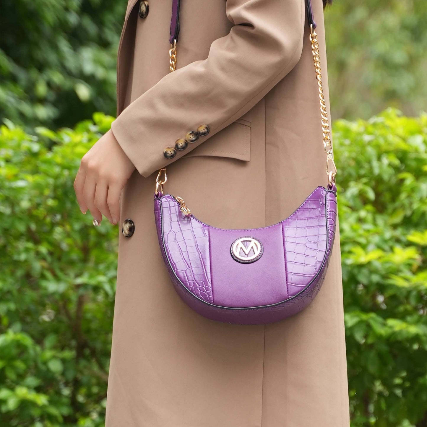 Amira Embossed Crossbody Bag