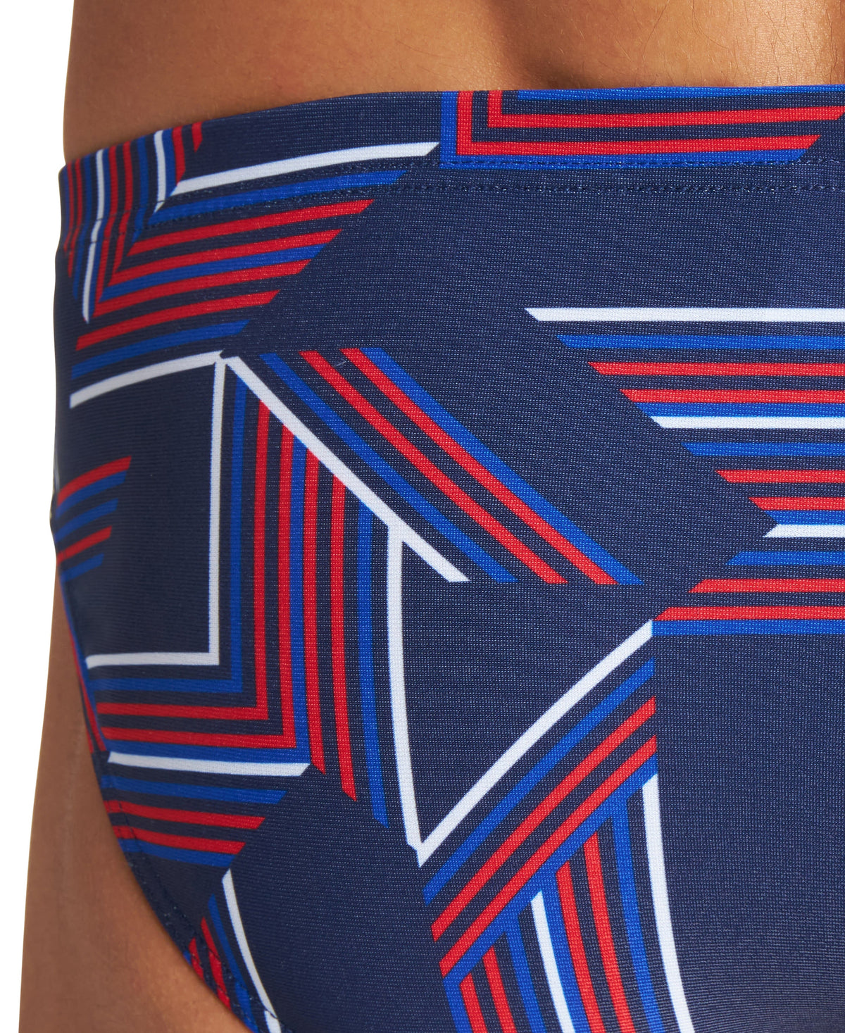 Arena Men's Puzzled Brief Swimsuit - Navy/Red - FINAL SALE