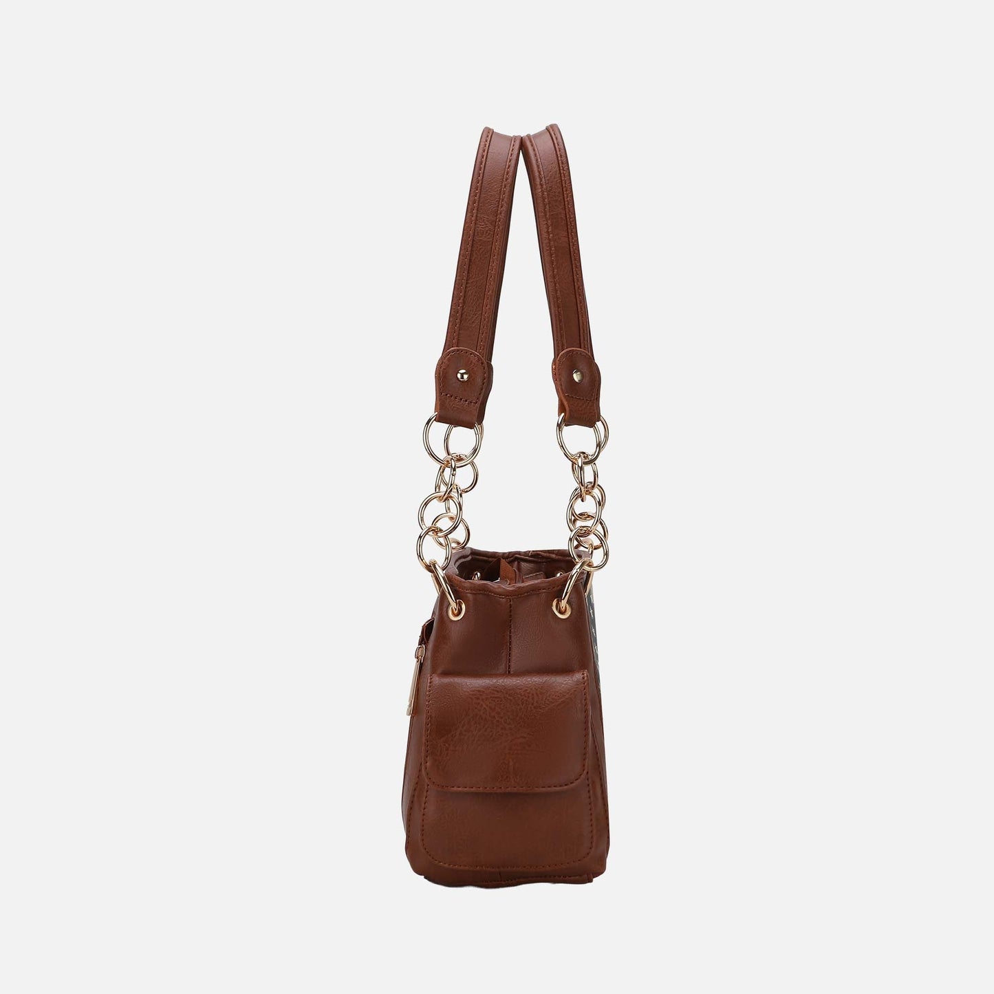 Alaina Printed Flag Shoulder Bag