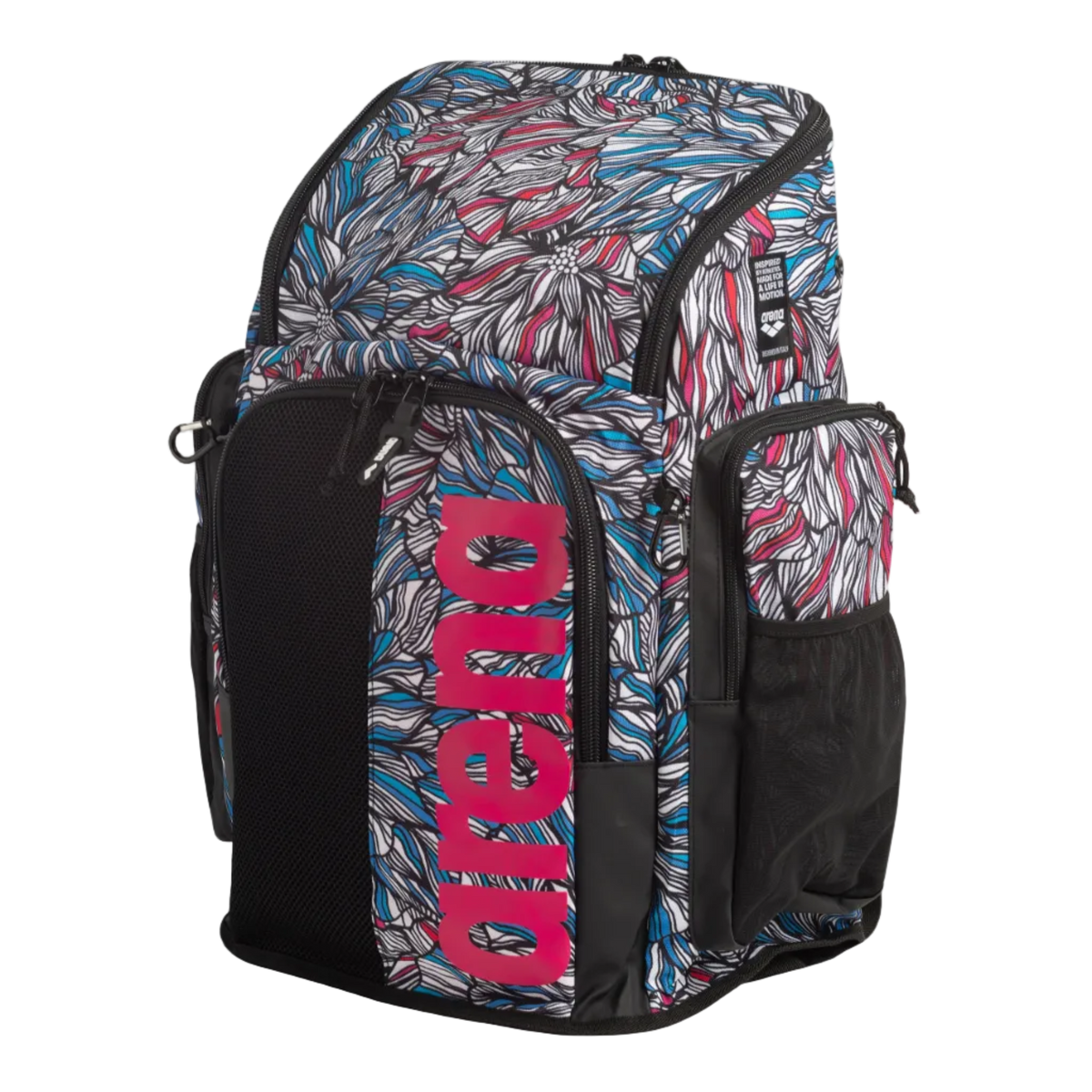 Arena Spiky III 45 Allover Print Backpack - Dahlia