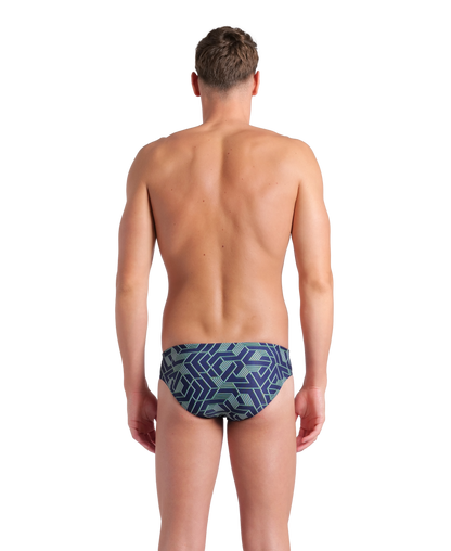 Arena Men's Escape Brief Swimsuit - Team Blue/Green - FINAL SALE