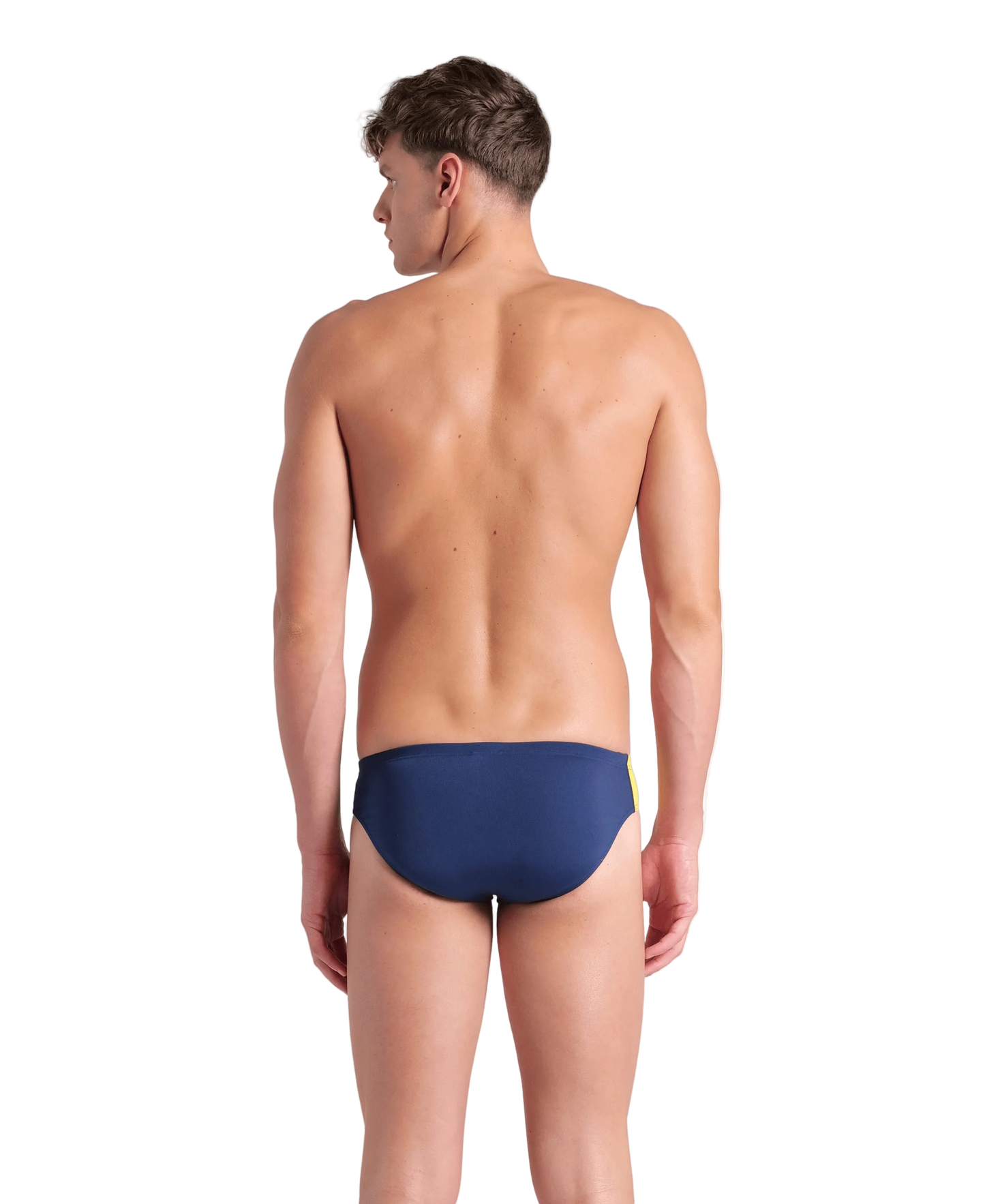 Arena Men's Diamond Brief Swimsuit - Navy/Yellow
