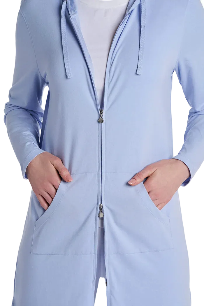 Coolibar Cabana Hoodie Coverup UPF 50+ - Periwinkle