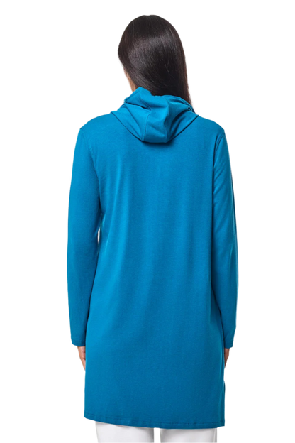 Coolibar Cabana Hoodie Coverup UPF 50+ - Bluejay