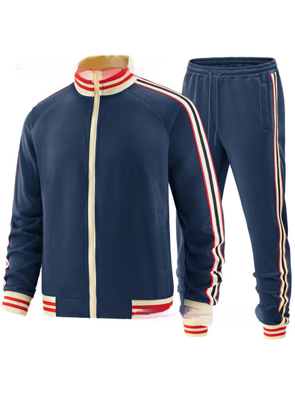 Men's Colorblock Two-Piece Tracksuit