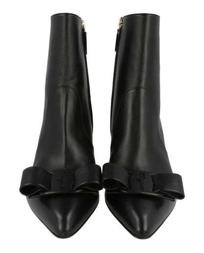 Ferragamo Vince Leather Booties