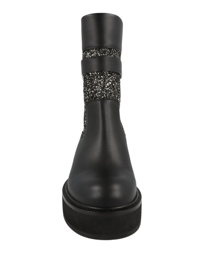 Ferragamo Ean Glitter Ankle Boots