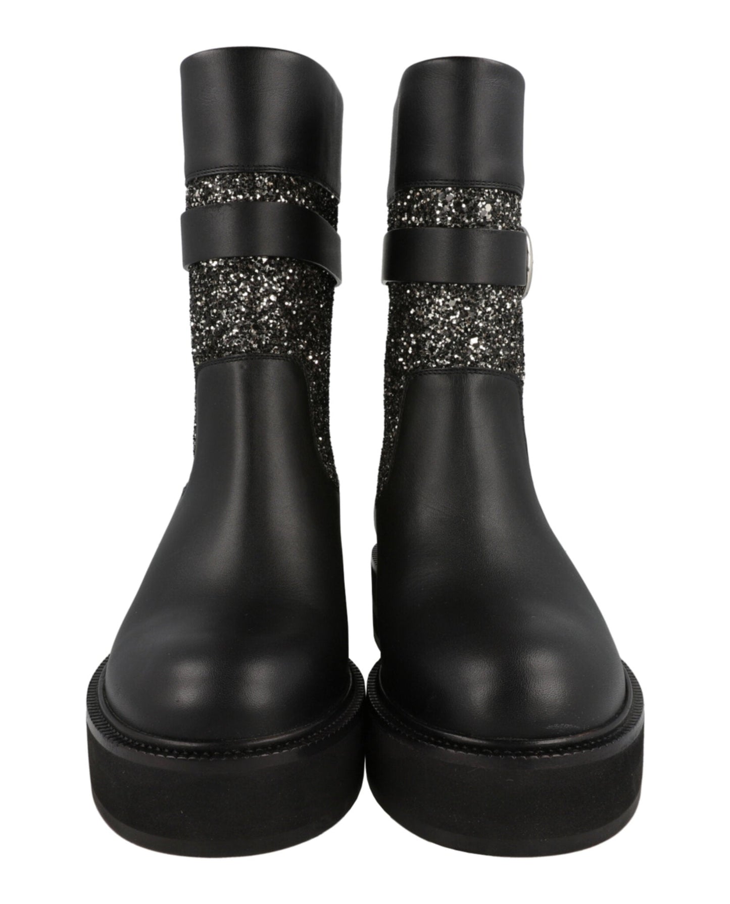 Ferragamo Ean Glitter Ankle Boots