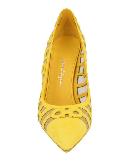 Ferragamo Florise X5 Suede Pumps