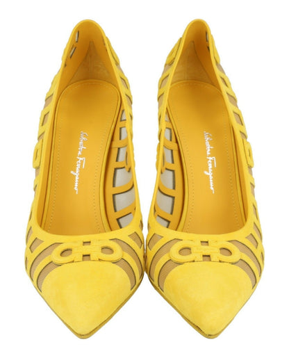 Ferragamo Florise X5 Suede Pumps