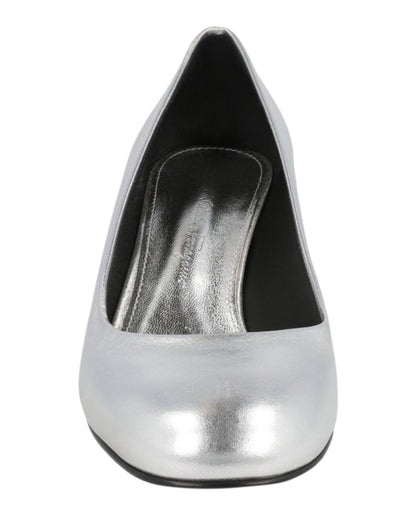 Ferragamo Farrah Metallic Leather Pumps