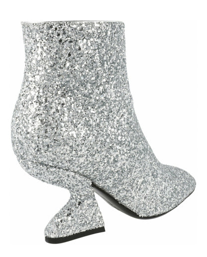 Ferragamo Sal 85 Glitter Ankle Booties