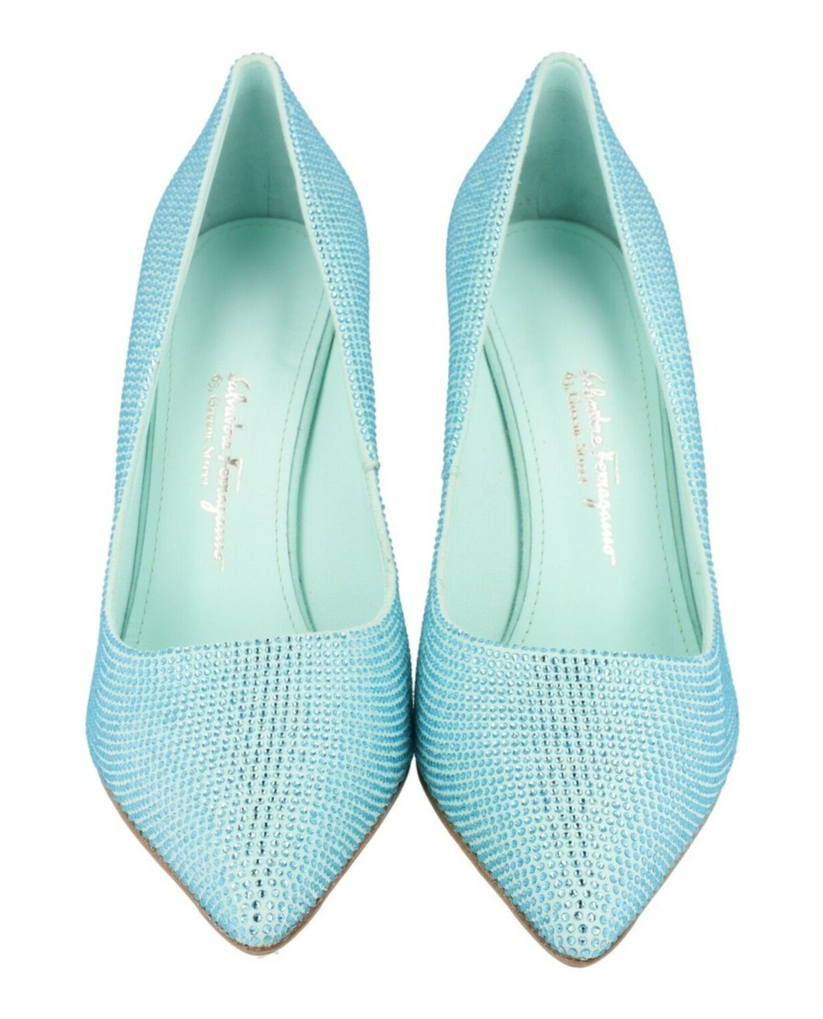 Ferragamo Ilary X5 Crystal Embellished Pumps