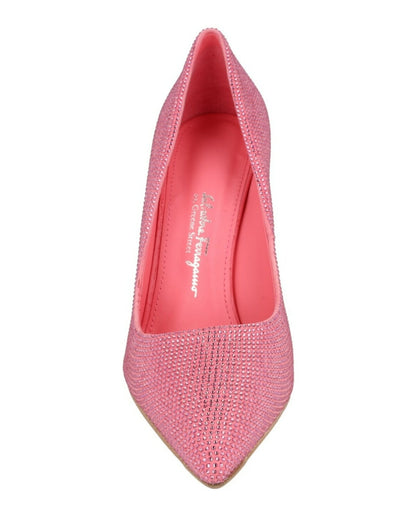 Ferragamo Ilary X5 Crystal Embellished Pumps