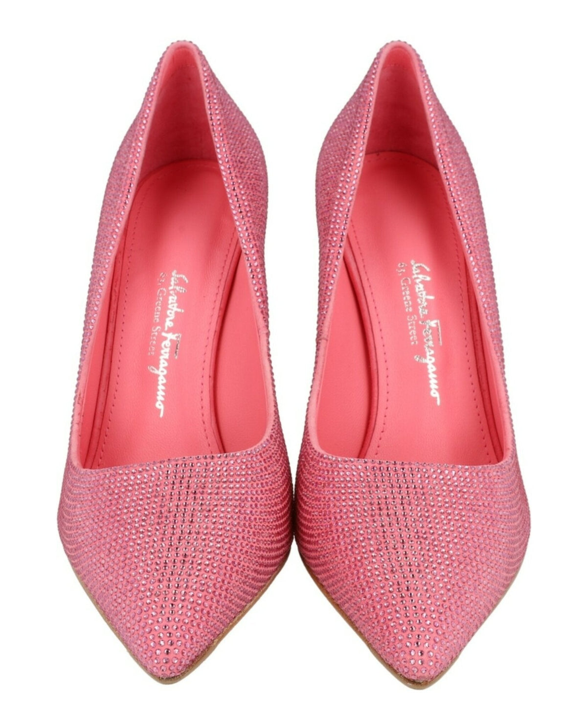 Ferragamo Ilary X5 Crystal Embellished Pumps