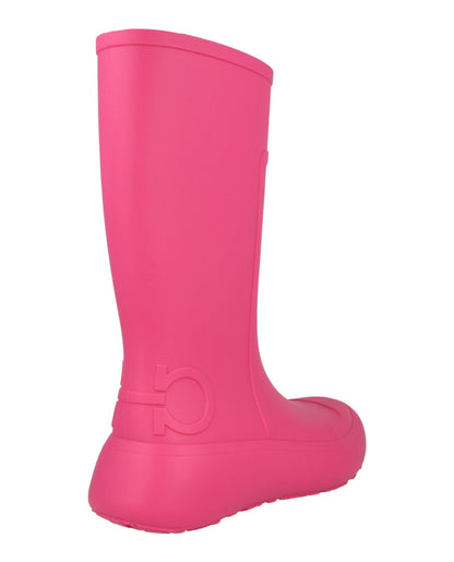 Ferragamo Gancini Logo Rain Boots
