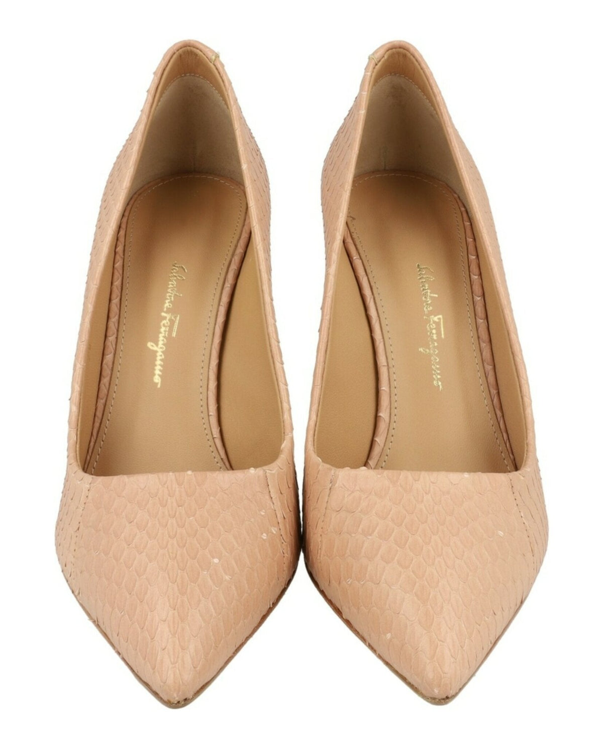 Ferragamo IIary X5 Snakeskin Pumps