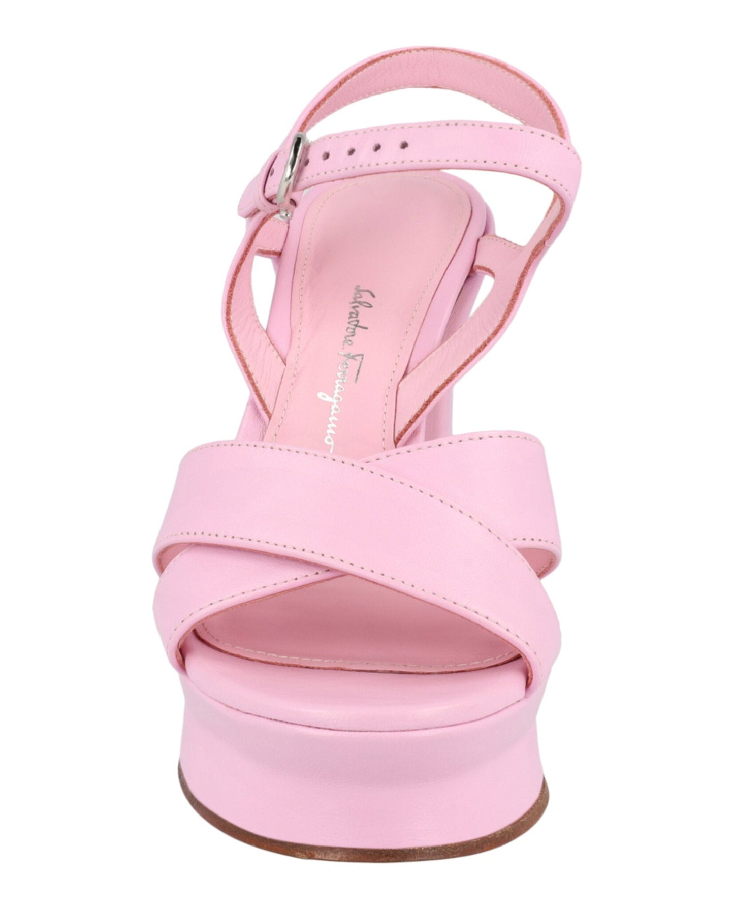 Ferragamo Sonya Leather Platform Sandals