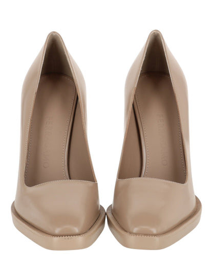 Ferragamo Anser X5 Leather Pumps